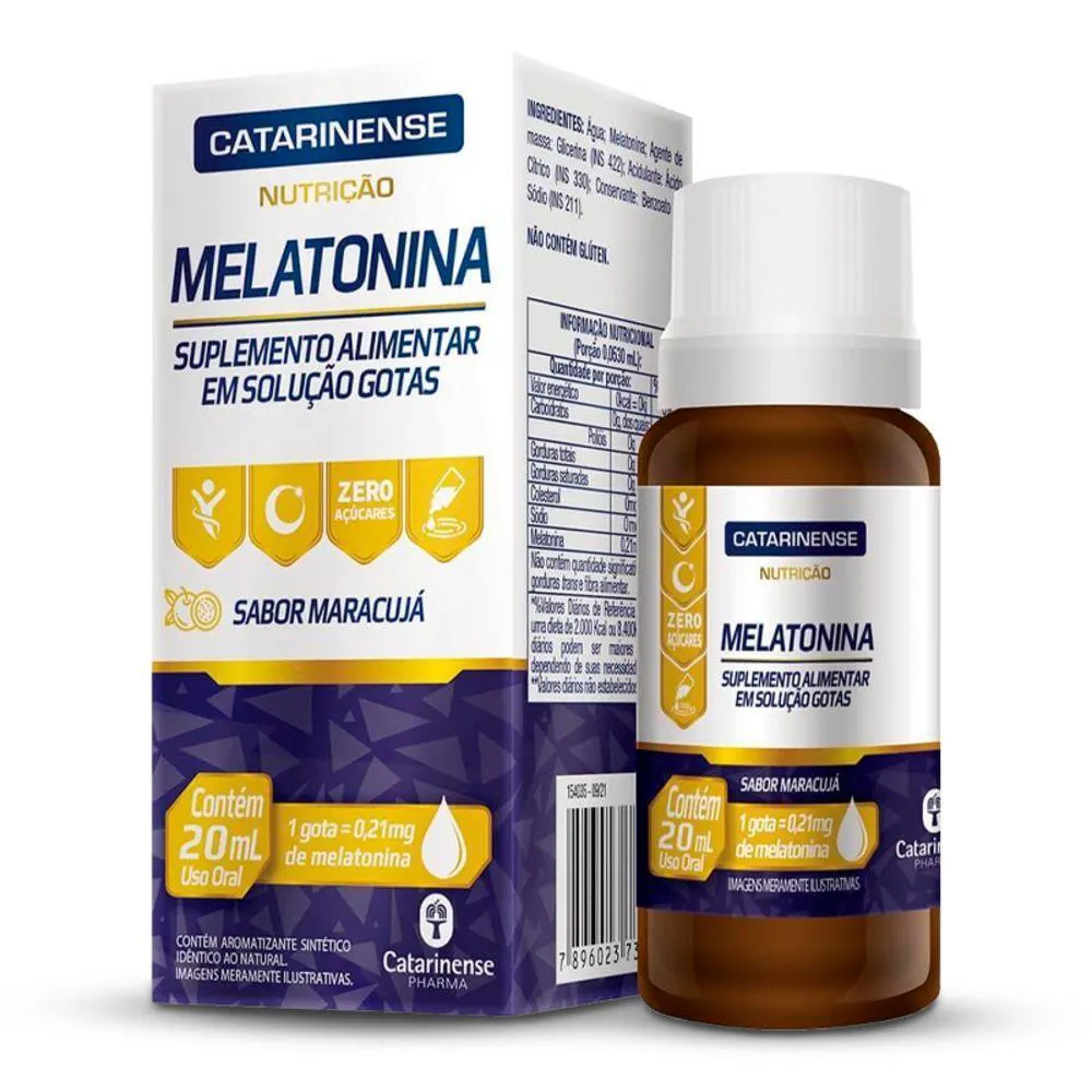 MELATONINA EM GOTAS CATARINENSE MARACUJá 20ML