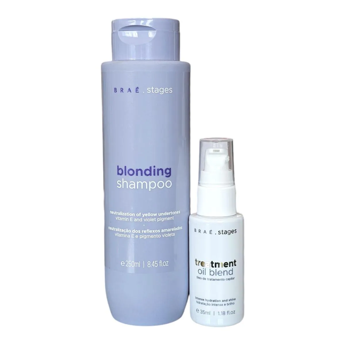 KIT BRAé STAGES BLONDING - SHAMPOO 250ML + TREATMENT OIL BLEND 35ML