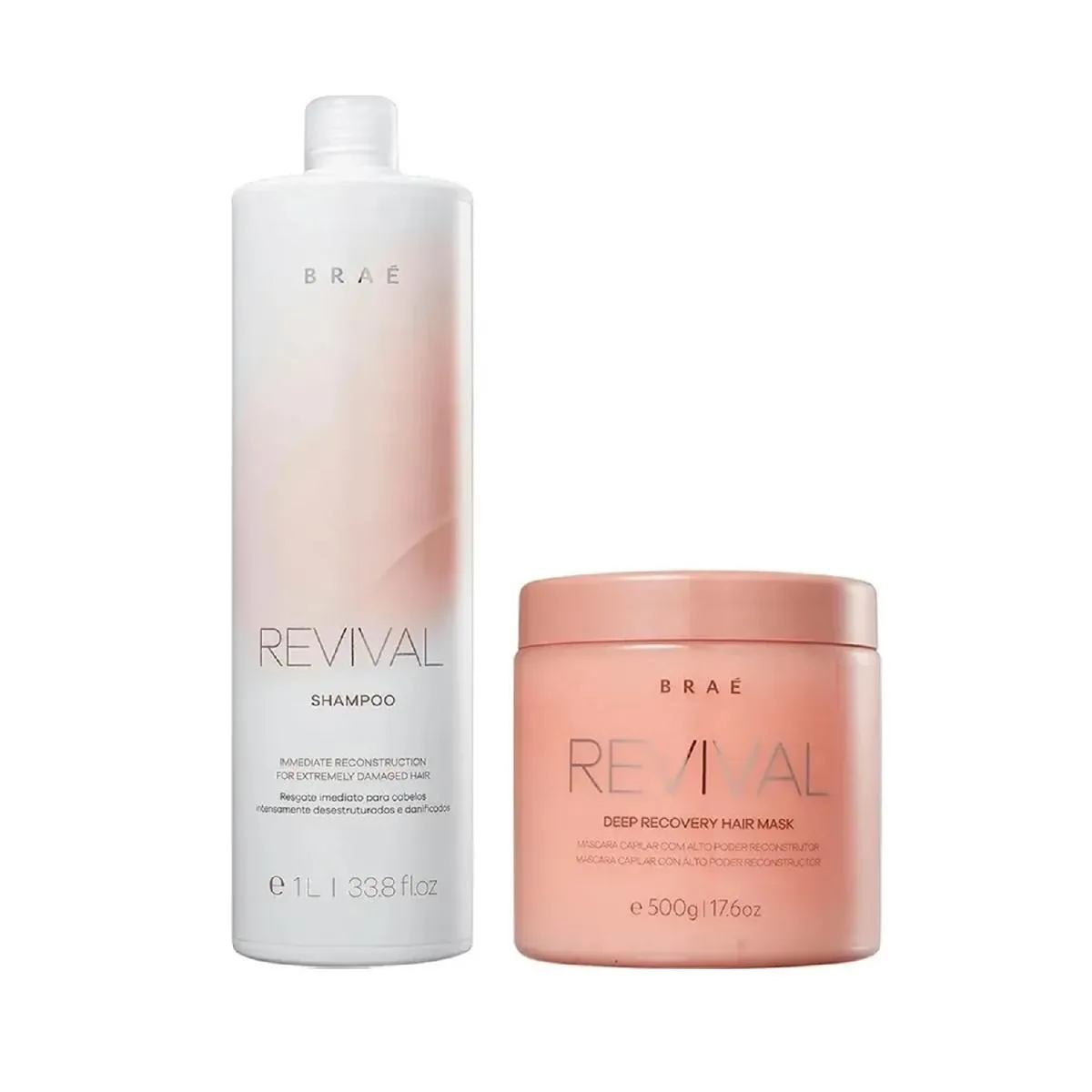 KIT BRAé REVIVAL - SHAMPOO 1L + MáSCARA 500G