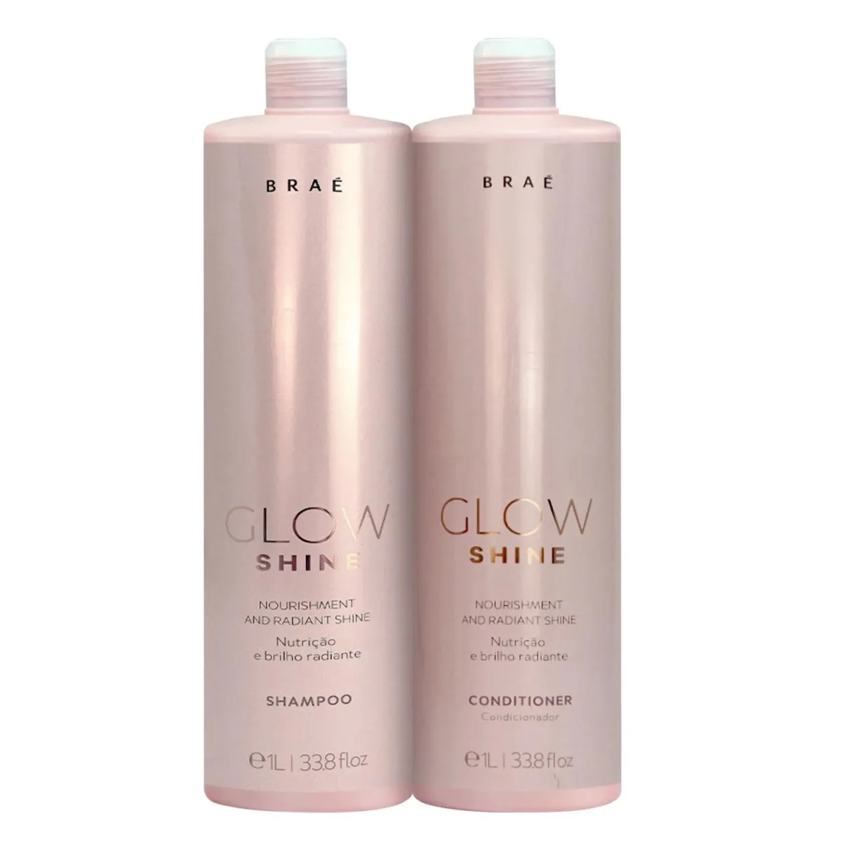 BRAé KIT GLOW SHINE SHAMPOO 1 LITRO + CONDICIONADOR 1 LITRO