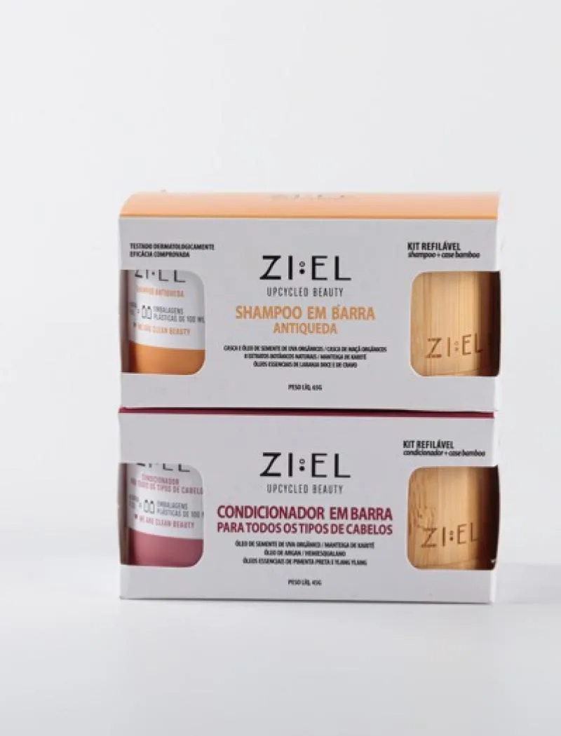 ANTIQUEDA E HIDRATAÇÃO COM CASE DE BAMBU: SHAMPOO + CONDICIONADOR
