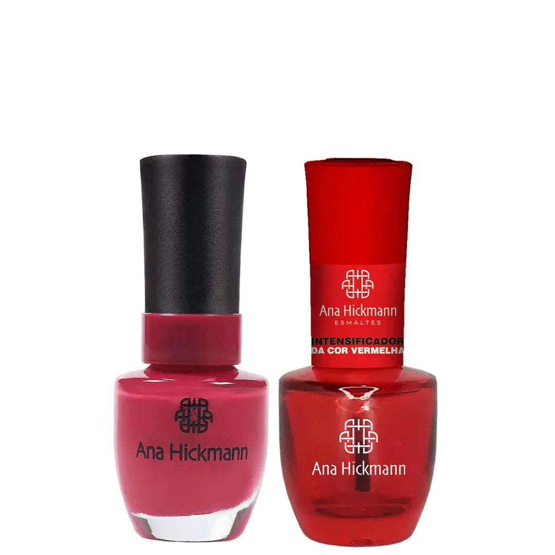 ANA HICKMANN KIT DE ESMALTE COR URBANO + INTENSIFICADOR DA COR VERMELHA