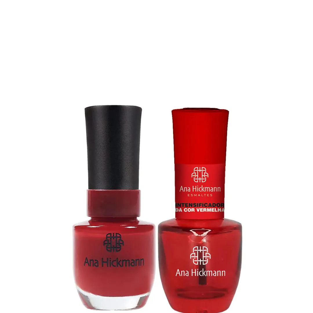 ANA HICKMANN KIT DE ESMALTE COR ENTRA NA RODA + INTENSIFICADOR DA COR VERMELHA