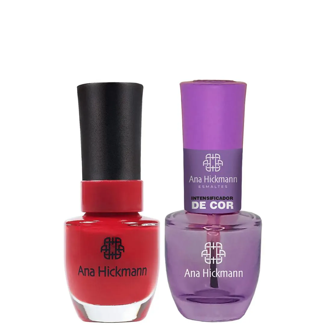 ANA HICKMANN KIT DE ESMALTE COR VIM PRA CAUSAR + INTENSIFICADOR DA COR