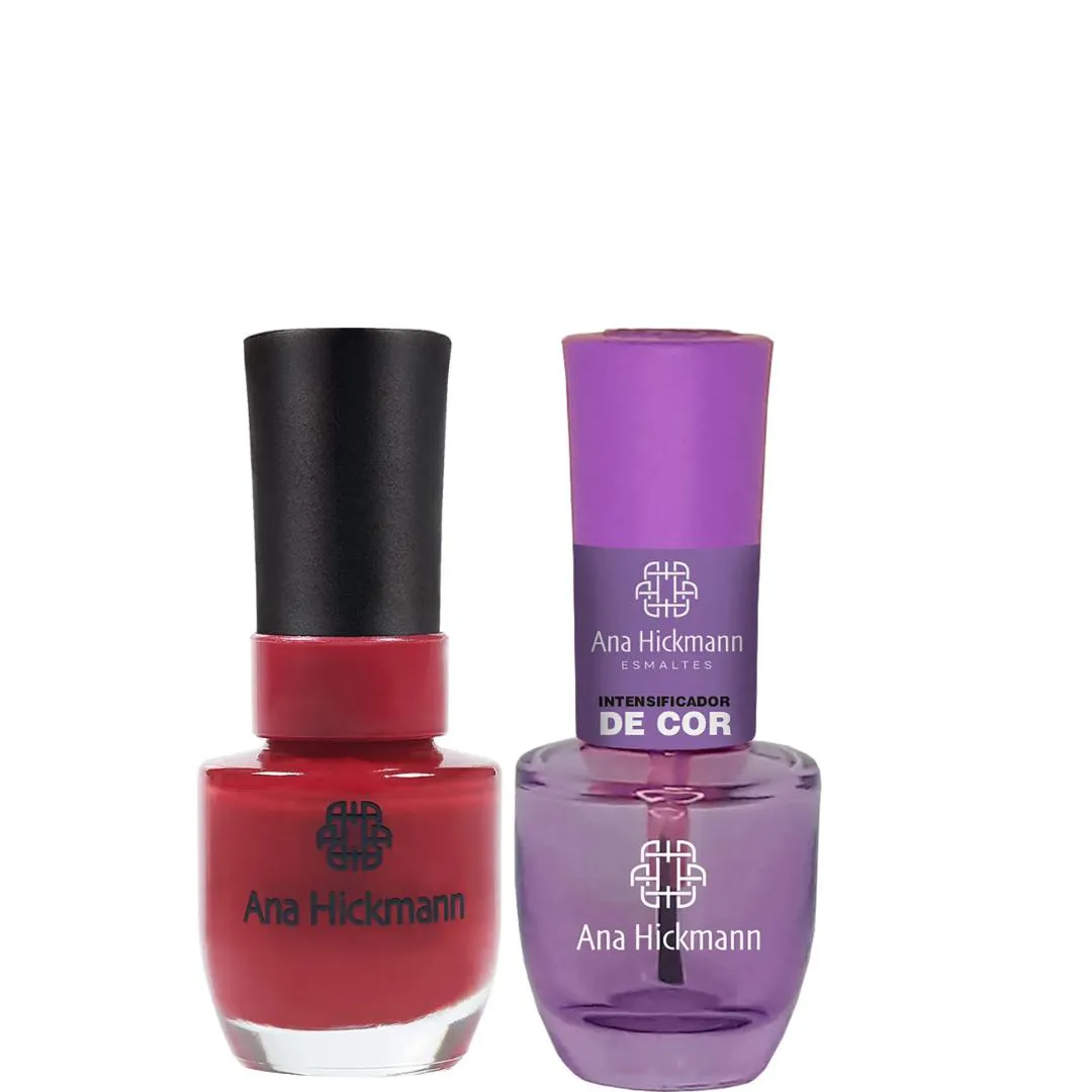 ANA HICKMANN KIT DE ESMALTE COR Tô BRILHANDO + INTENSIFICADOR DA COR