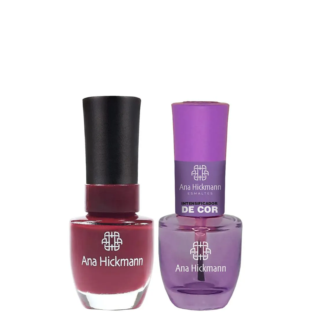 ANA HICKMANN KIT DE ESMALTE COR DEIXO ME LEVAR + INTENSIFICADOR DA COR