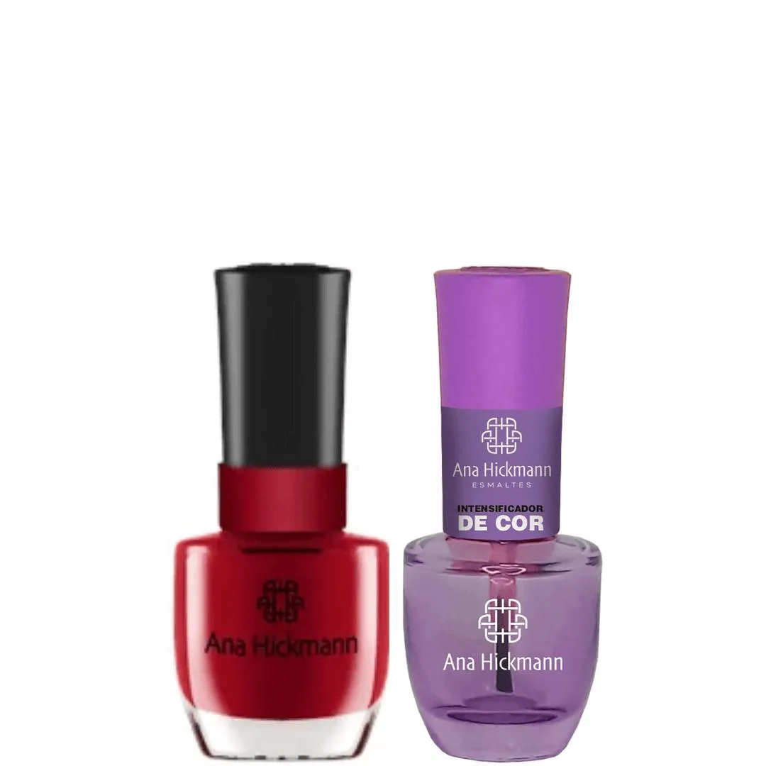 ANA HICKMANN KIT DE ESMALTE COR ALéM DA REBELDIA + INTENSIFICADOR DA COR