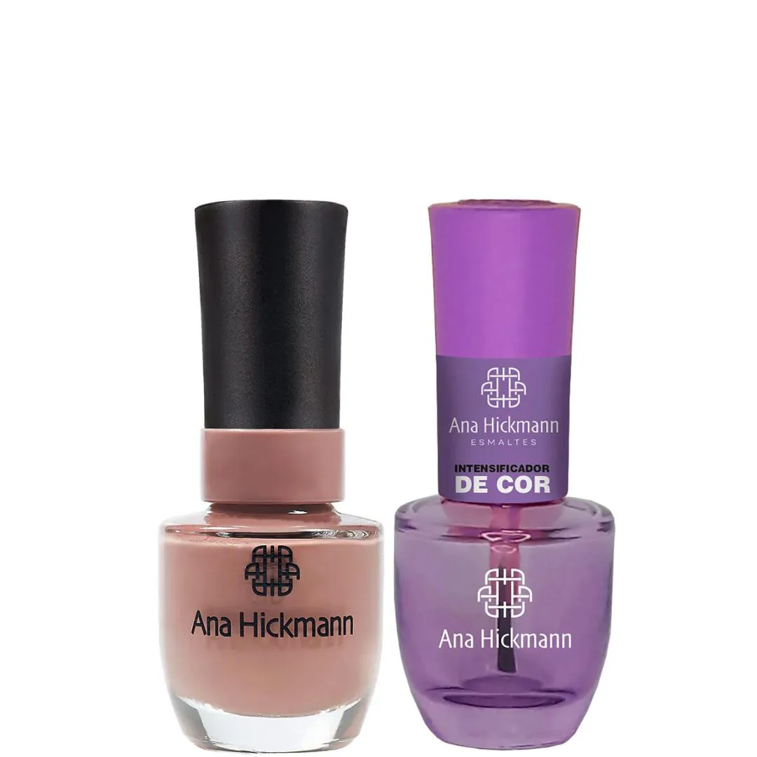 ANA HICKMANN KIT DE ESMALTE COR MEU NUDE + INTENSIFICADOR DA COR