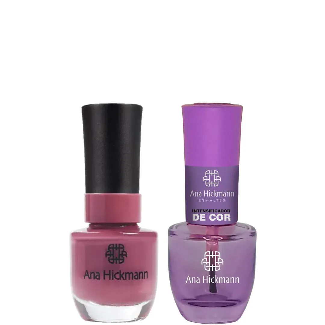 ANA HICKMANN KIT DE ESMALTE COR BLUSH + INTENSIFICADOR DA COR
