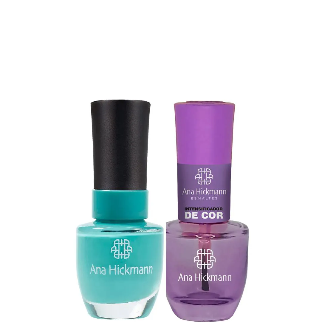 ANA HICKMANN KIT DE ESMALTE COR CURAçAO + INTENSIFICADOR DA COR
