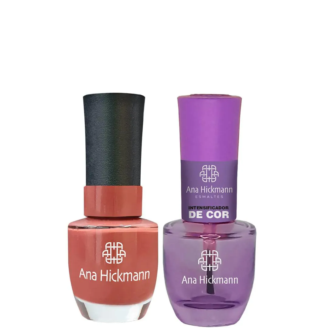 ANA HICKMANN KIT DE ESMALTE COR CHOCOLATE QUENTE + INTENSIFICADOR DA COR