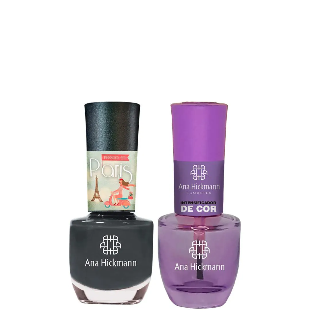 ANA HICKMANN KIT DE ESMALTE COR EIFFEL + INTENSIFICADOR DA COR