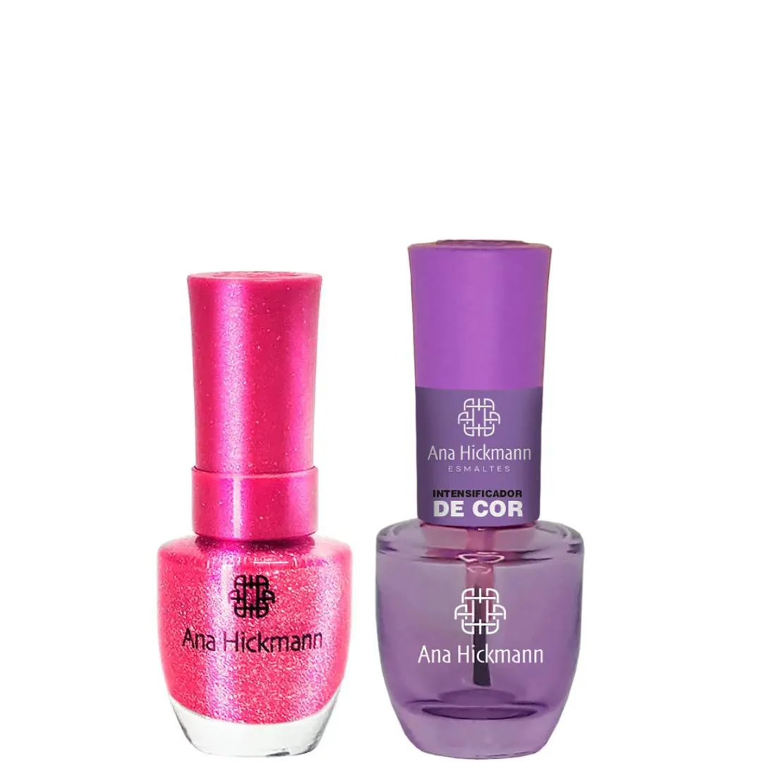 ANA HICKMANN KIT DE ESMALTE COR FLAMINGO + INTENSIFICADOR DA COR