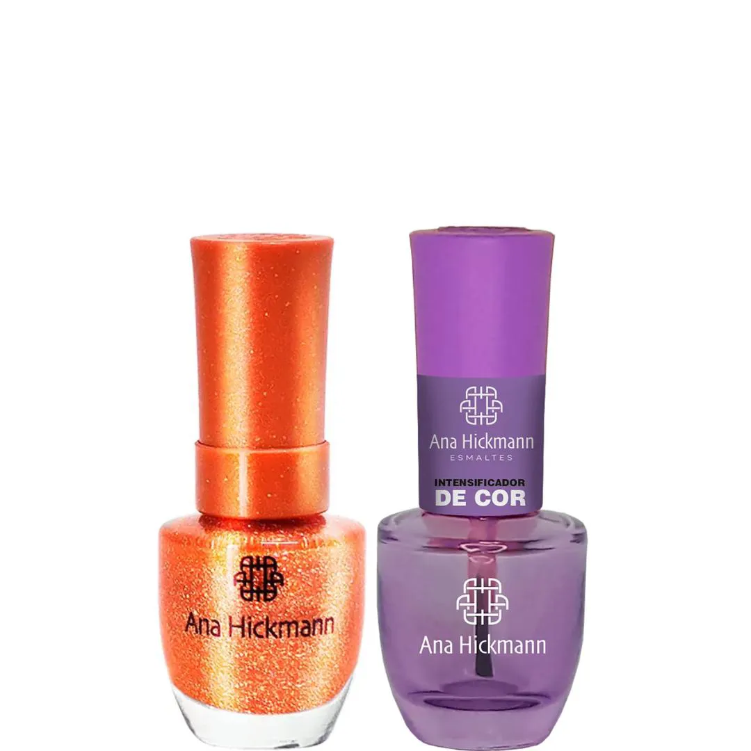 ANA HICKMANN KIT DE ESMALTE COR SABIá LARANJEIRA + INTENSIFICADOR DA COR