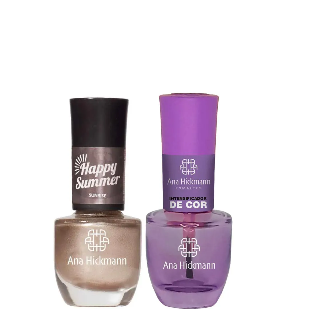 ANA HICKMANN KIT DE ESMALTE COR SUNRISE + INTENSIFICADOR DA COR