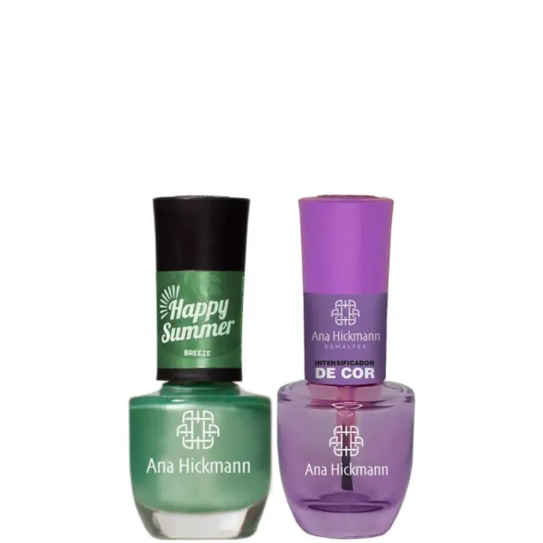 ANA HICKMANN KIT DE ESMALTE COR BREEZE + INTENSIFICADOR DA COR