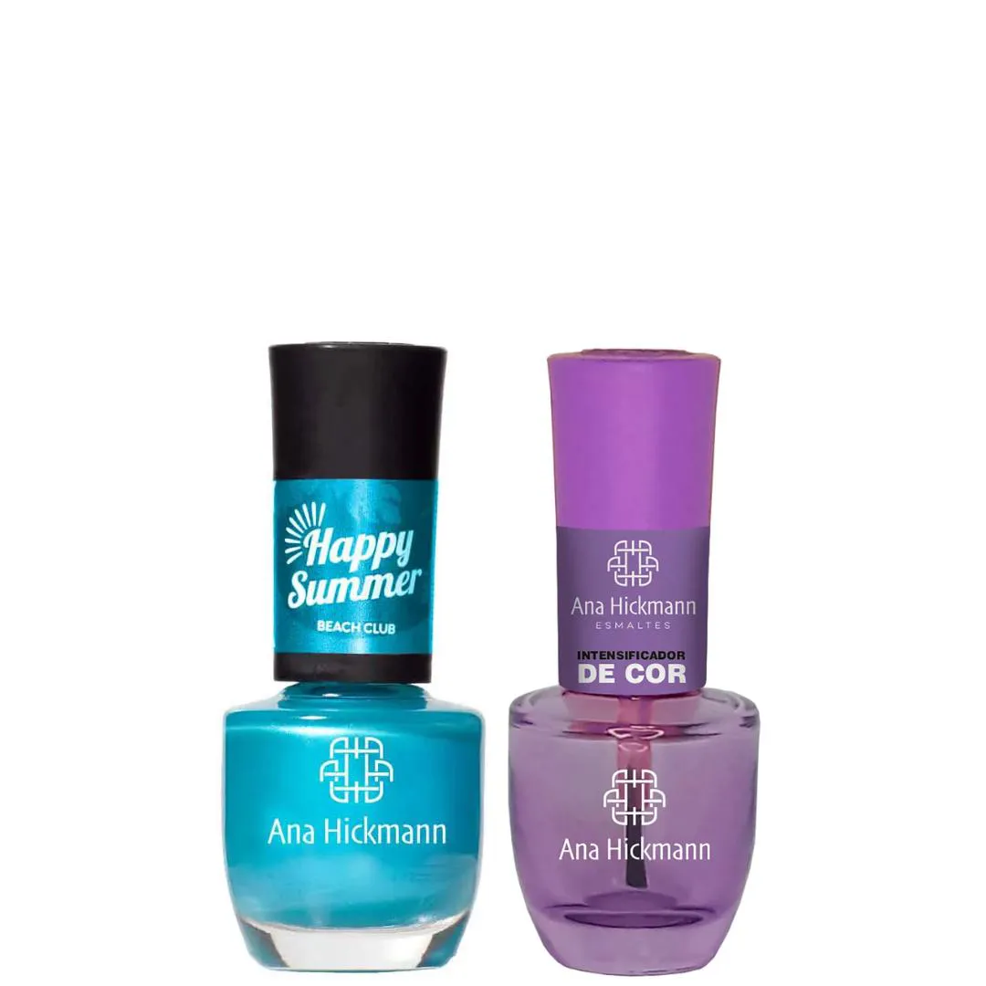 ANA HICKMANN KIT DE ESMALTE COR BEACH CLUB + INTENSIFICADOR DA COR