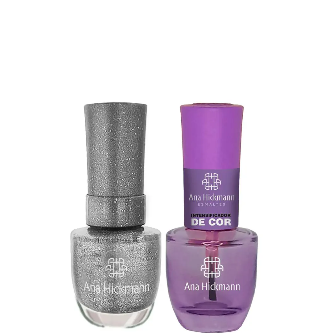 ANA HICKMANN KIT DE ESMALTE COR CLASSIC DIAMOND + INTENSIFICADOR DA COR