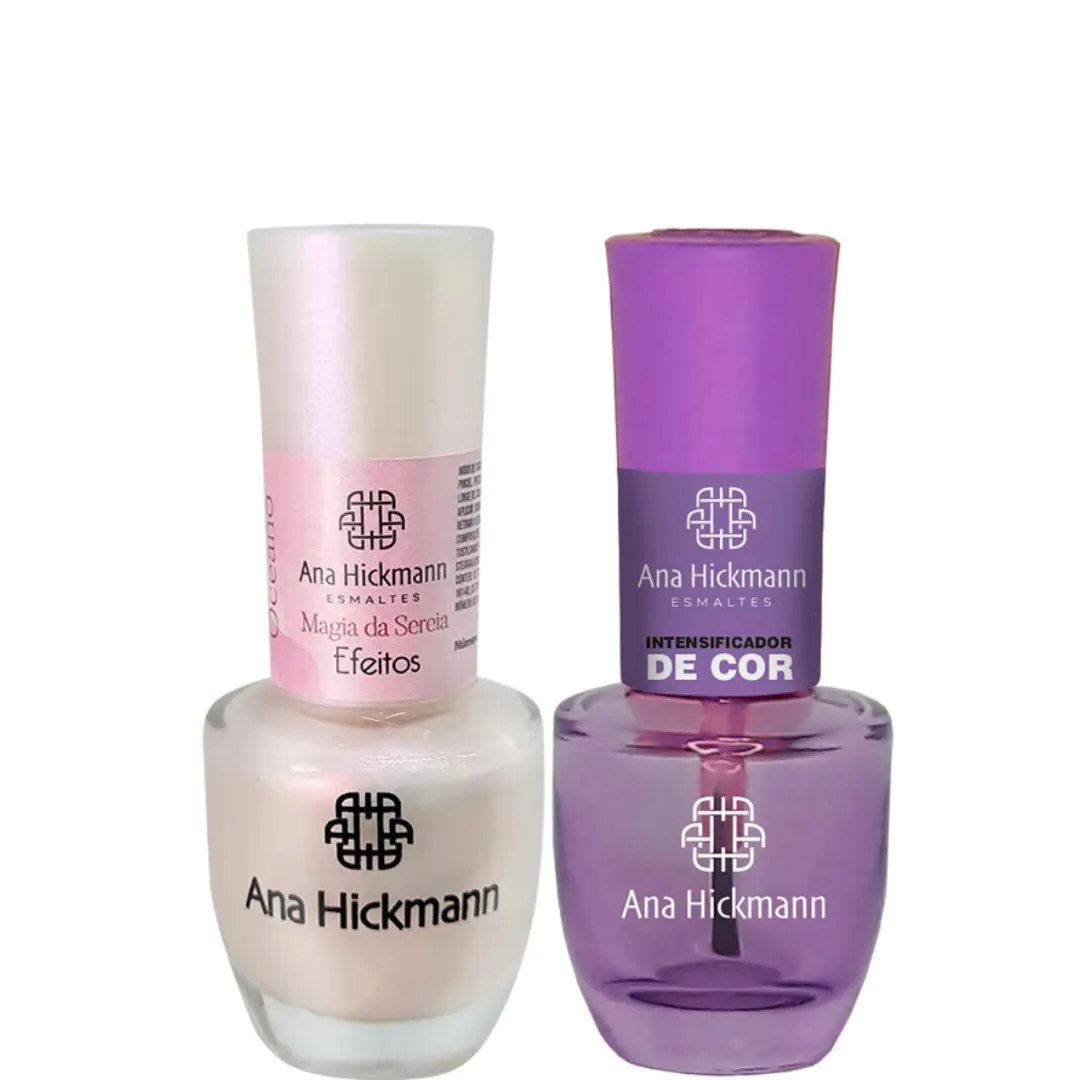 ANA HICKMANN KIT DE ESMALTE COR MAGIA DA SEREIA + INTENSIFICADOR DA COR