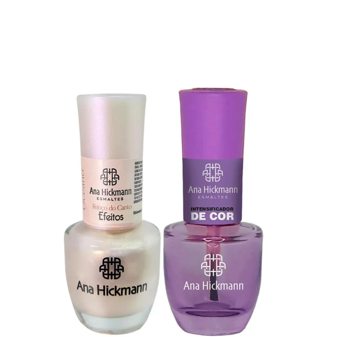 ANA HICKMANN KIT DE ESMALTE COR FEITIçO DE CANTO + INTENSIFICADOR DA COR