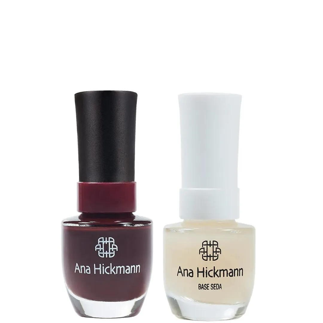 ANA HICKMANN KIT DE ESMALTE COR SOU EU + BASE SEDA