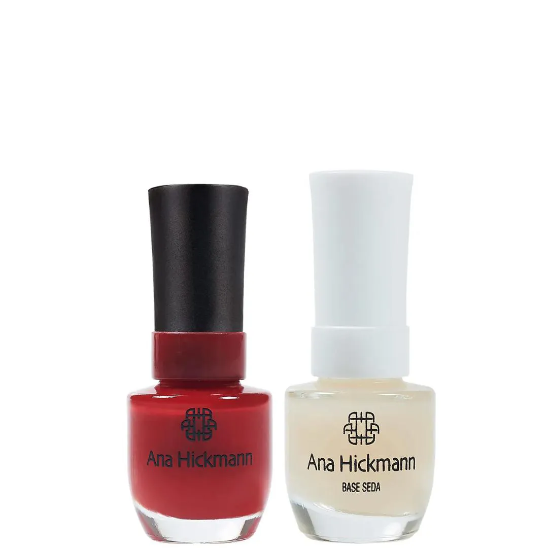 ANA HICKMANN KIT DE ESMALTE COR ENTRA NA RODA + BASE SEDA