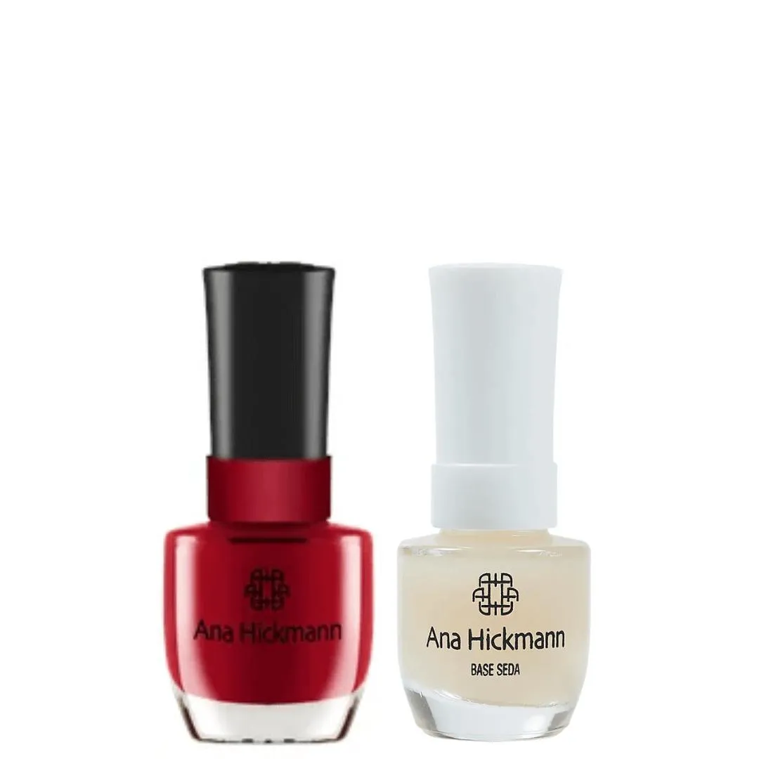 ANA HICKMANN KIT DE ESMALTE COR ALéM DA REBELDIA + BASE SEDA