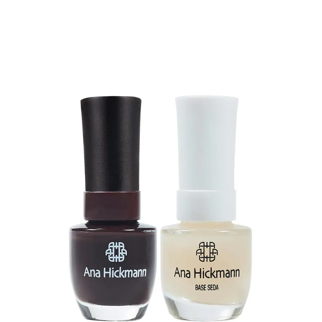 ANA HICKMANN KIT DE ESMALTE COR CHIMARRãO + BASE SEDA