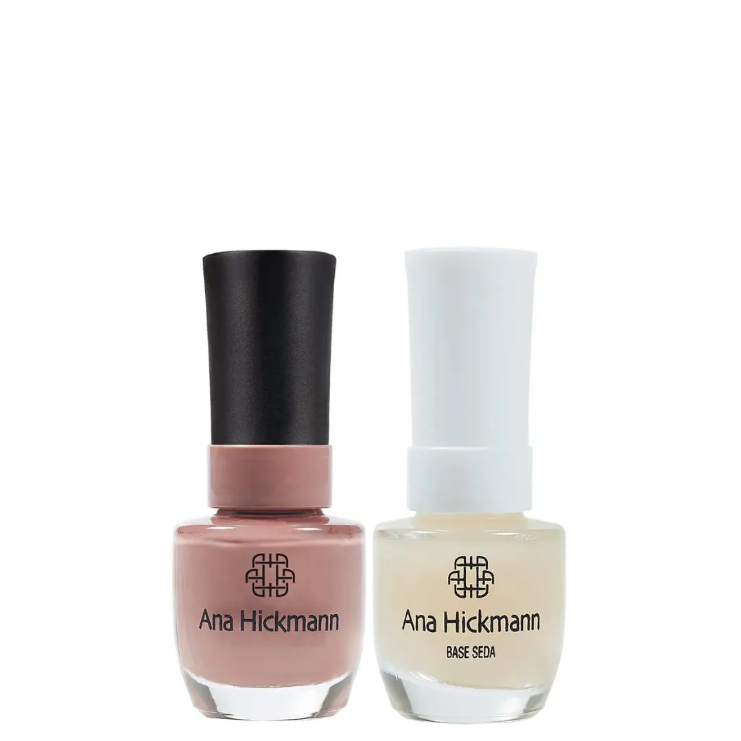 ANA HICKMANN KIT DE ESMALTE COR CHEGUEI + BASE SEDA