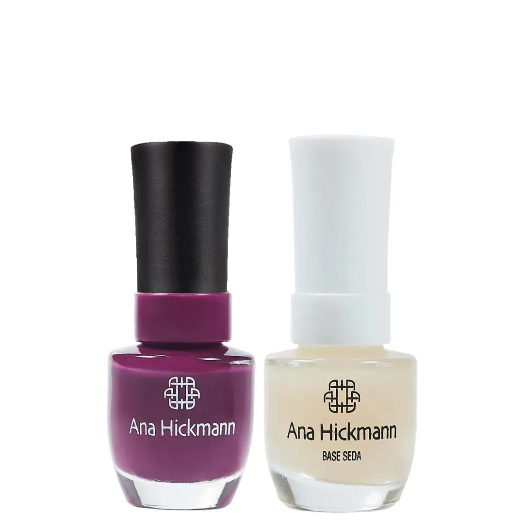 ANA HICKMANN KIT DE ESMALTE COR VANDA + BASE SEDA