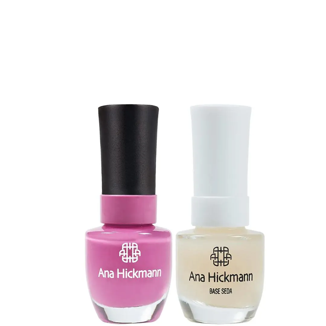 ANA HICKMANN KIT DE ESMALTE COR PRIMAVERA + BASE SEDA