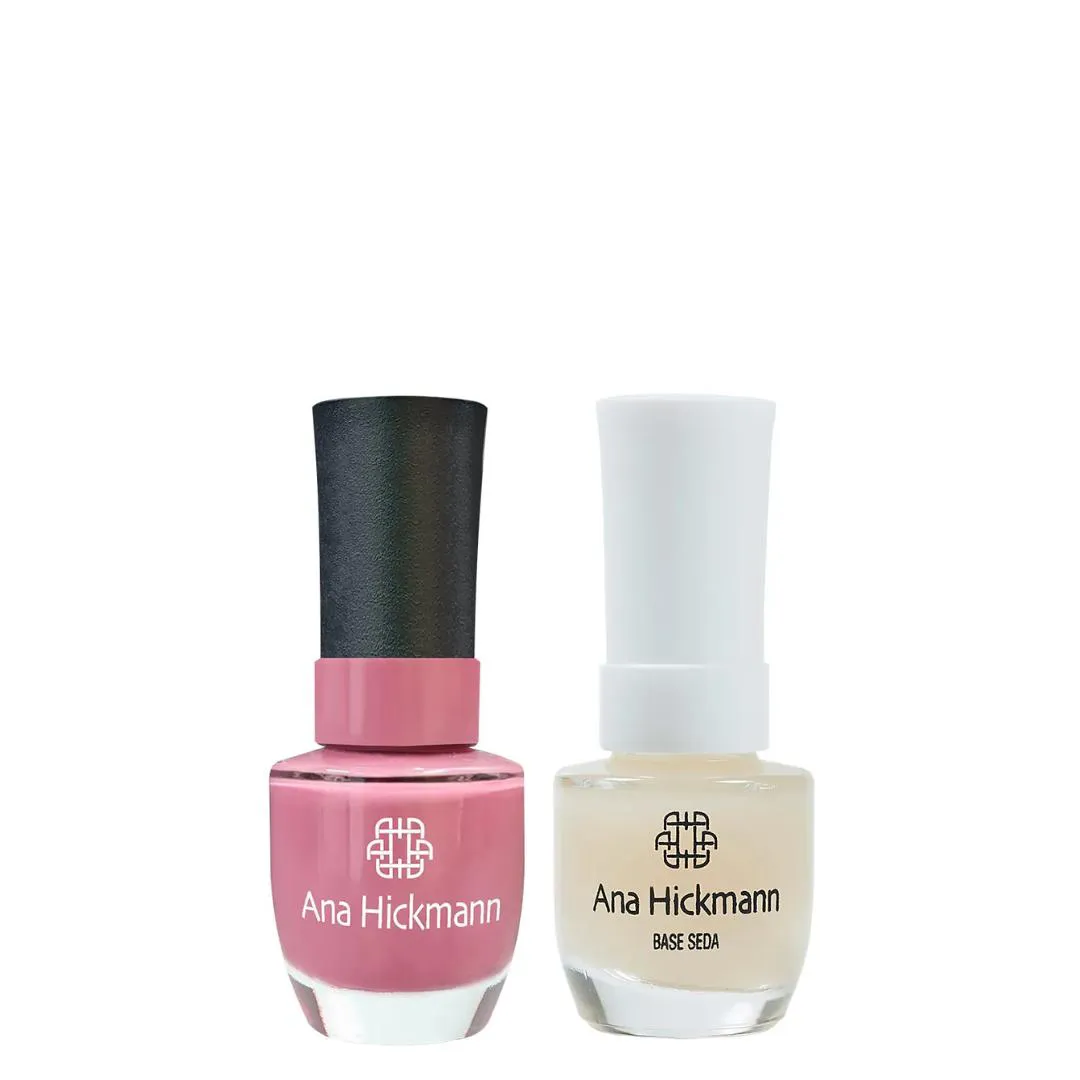 ANA HICKMANN KIT DE ESMALTE COR CASACO DE TRICô + BASE SEDA