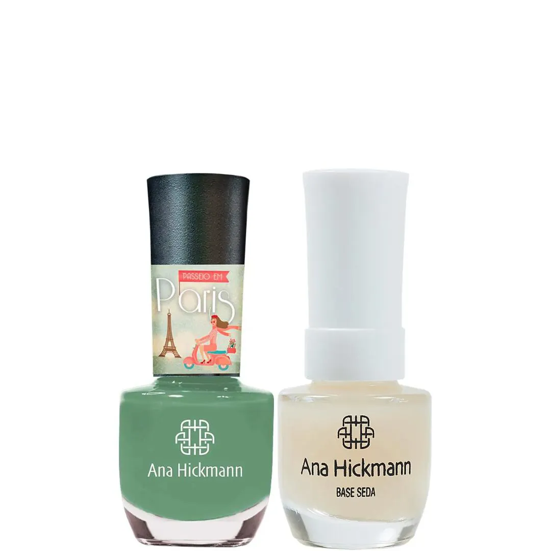 ANA HICKMANN KIT DE ESMALTE COR TRIUNFO + BASE SEDA