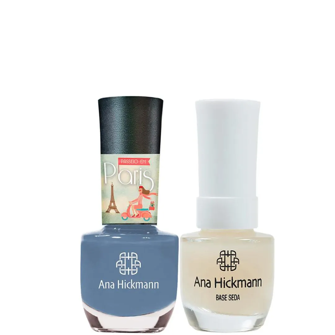 ANA HICKMANN KIT DE ESMALTE COR LOUVRE + BASE SEDA