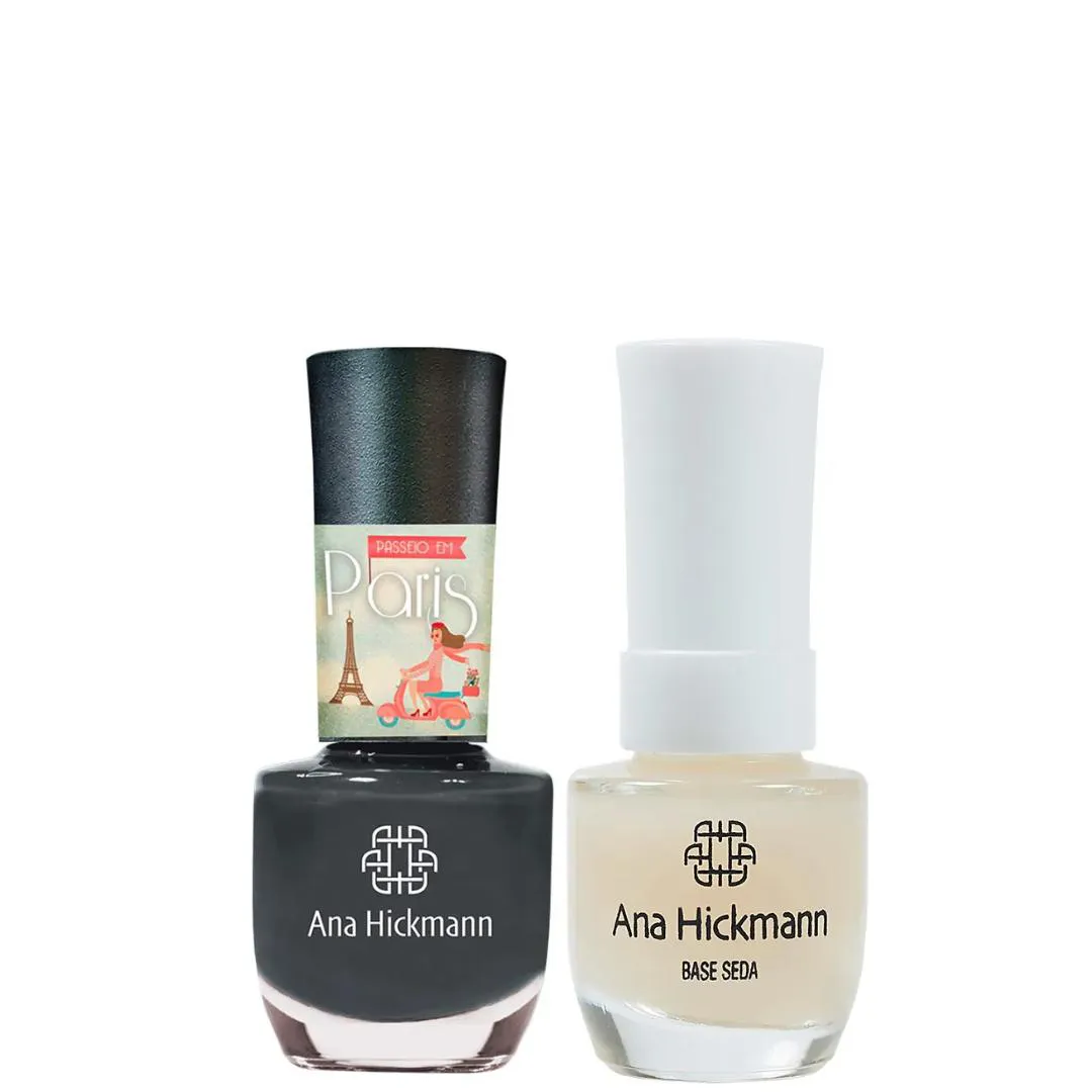 ANA HICKMANN KIT DE ESMALTE COR EIFFEL + BASE SEDA