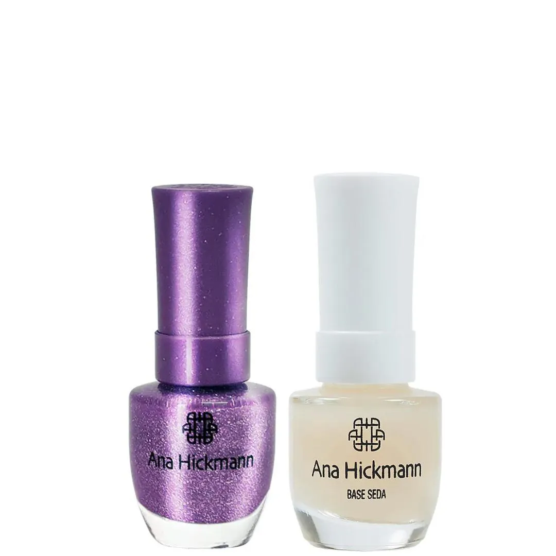 ANA HICKMANN KIT DE ESMALTE COR ESTOURINHO + BASE SEDA