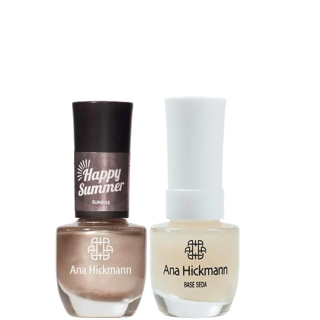 ANA HICKMANN KIT DE ESMALTE COR SUNRISE + BASE SEDA