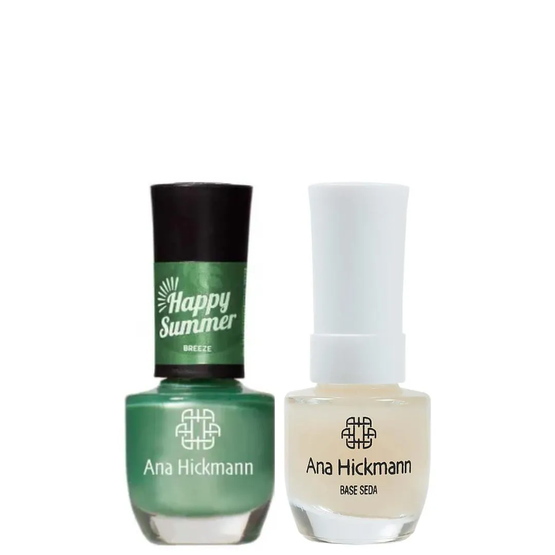ANA HICKMANN KIT DE ESMALTE COR BREEZE + BASE SEDA
