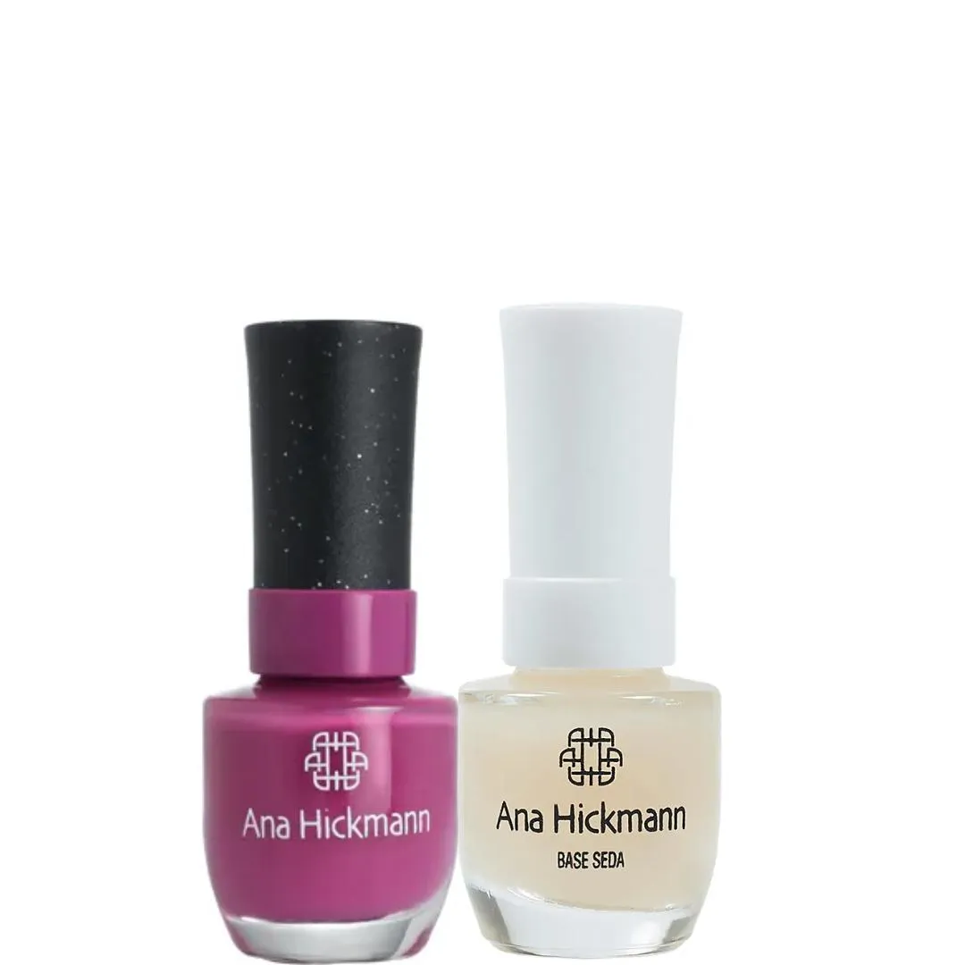 ANA HICKMANN KIT DE ESMALTE COR ISABEL + BASE SEDA