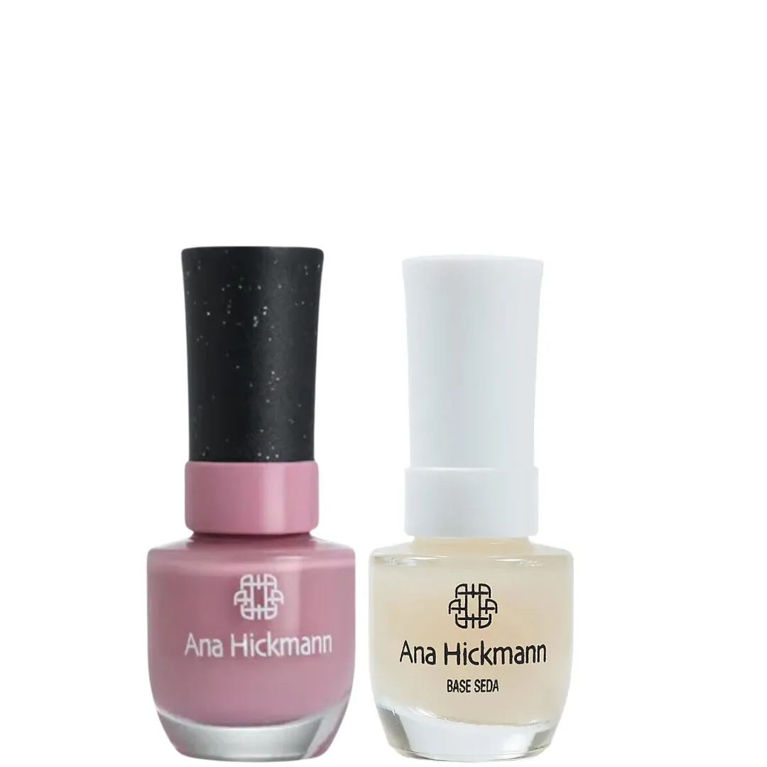 ANA HICKMANN KIT DE ESMALTE COR FERNANDA + BASE SEDA