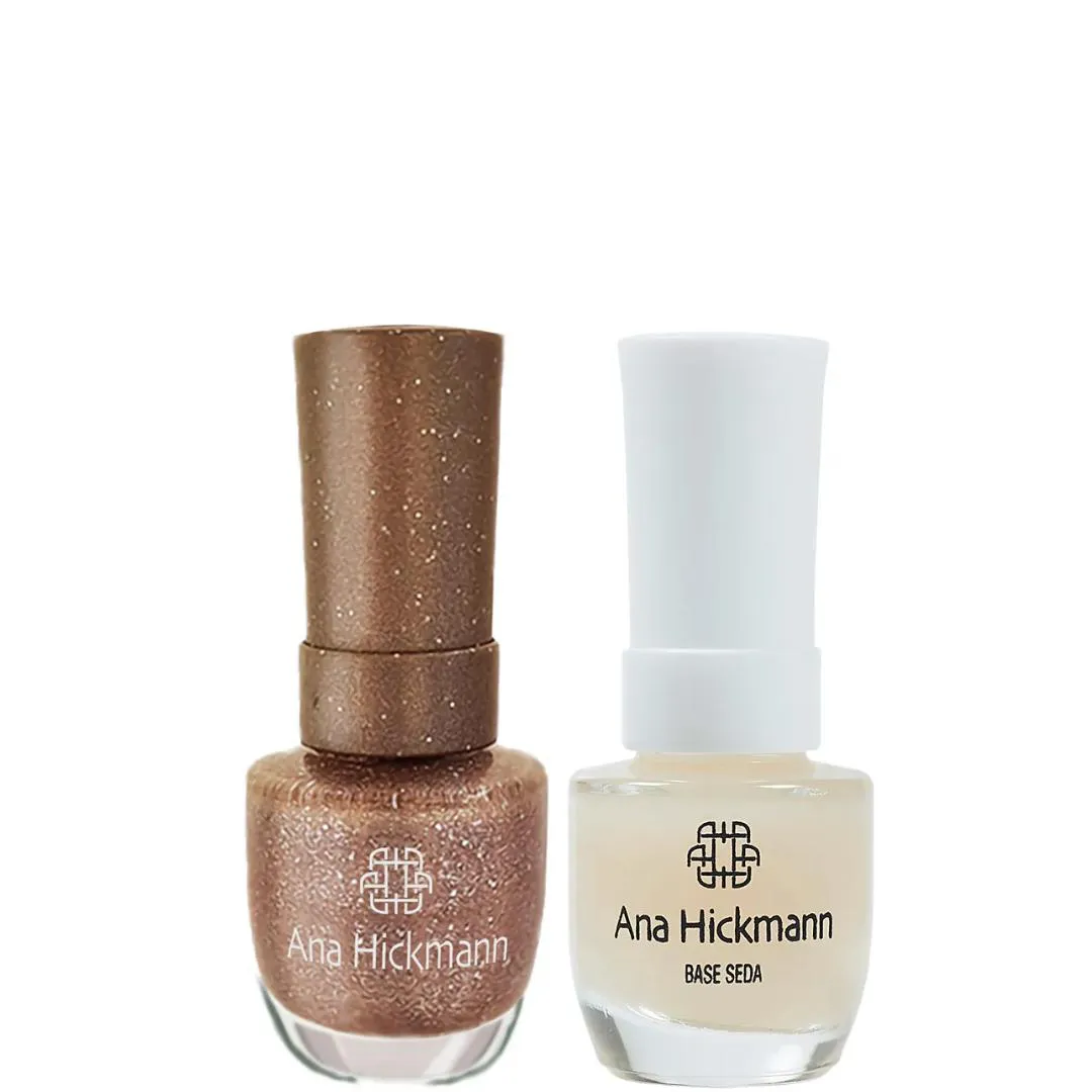 ANA HICKMANN KIT DE ESMALTE COR SUN-DROP + BASE SEDA