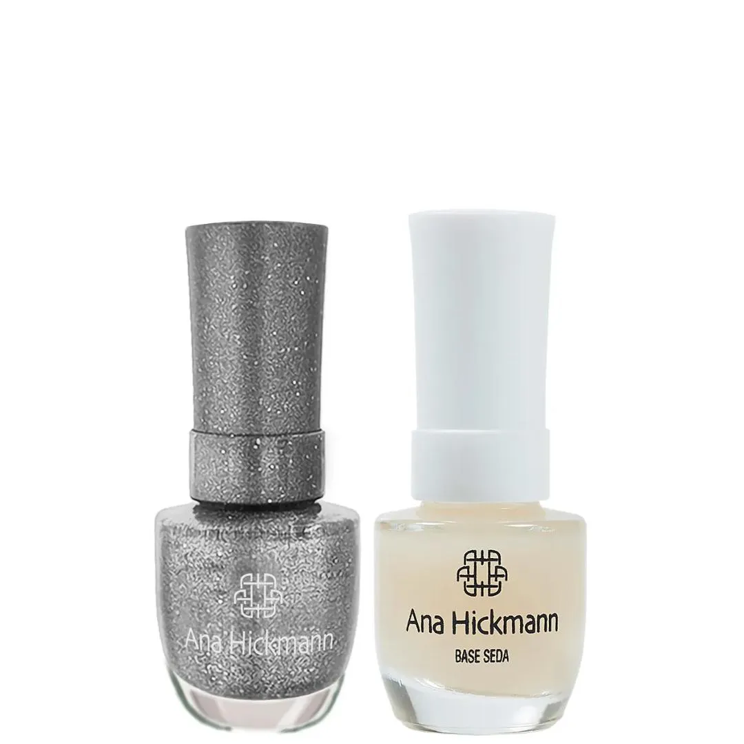 ANA HICKMANN KIT DE ESMALTE COR CLASSIC DIAMOND + BASE SEDA