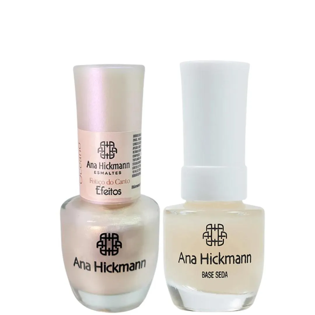 ANA HICKMANN KIT DE ESMALTE COR FEITIçO DE CANTO + BASE SEDA