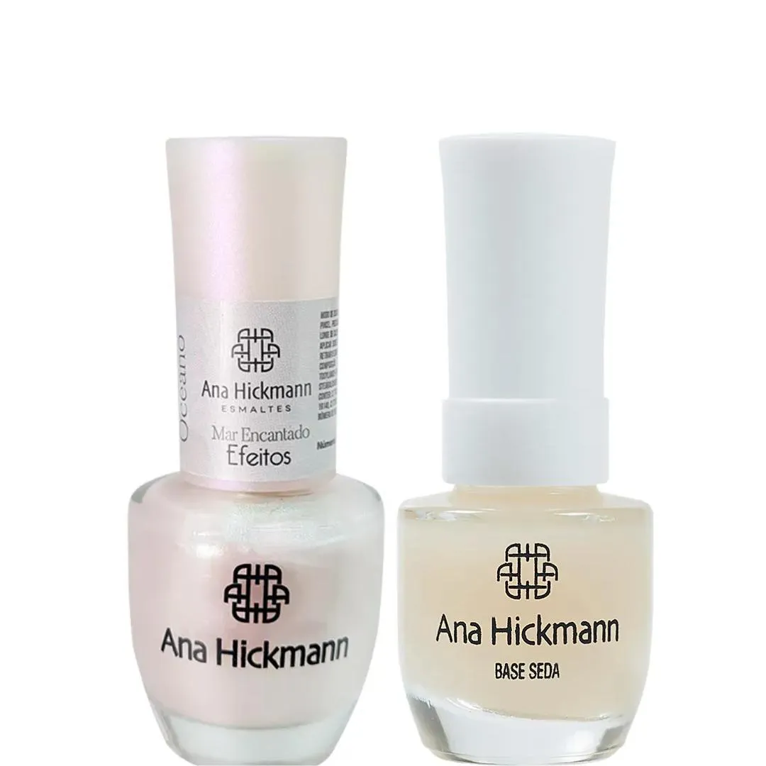 ANA HICKMANN KIT DE ESMALTE COR MAR ENCANTADO + BASE SEDA