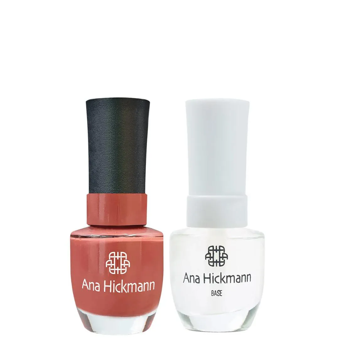ANA HICKMANN KIT DE ESMALTE COR CHOCOLATE QUENTE + BASE