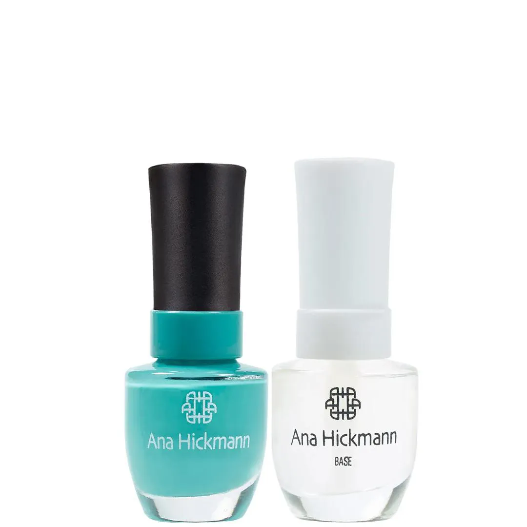 ANA HICKMANN KIT DE ESMALTE COR CURAçAO + BASE