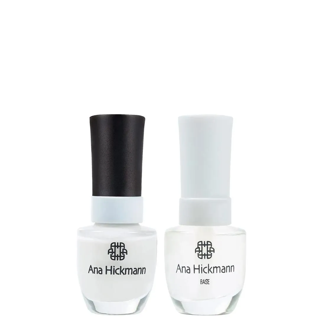 ANA HICKMANN KIT DE ESMALTE COR BRANQUINHO LOKA + BASE