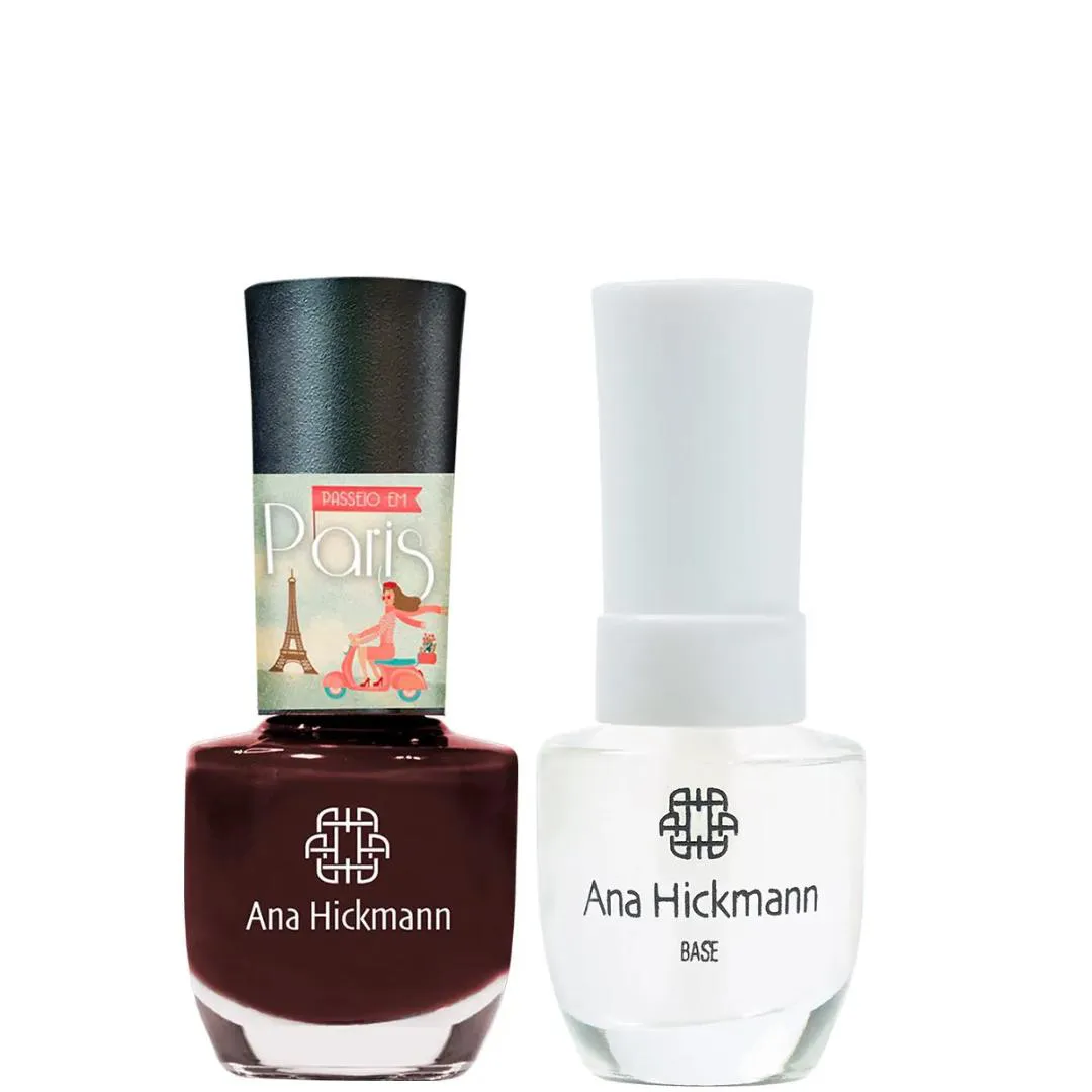 ANA HICKMANN KIT DE ESMALTE COR MOULIN ROUGE + BASE