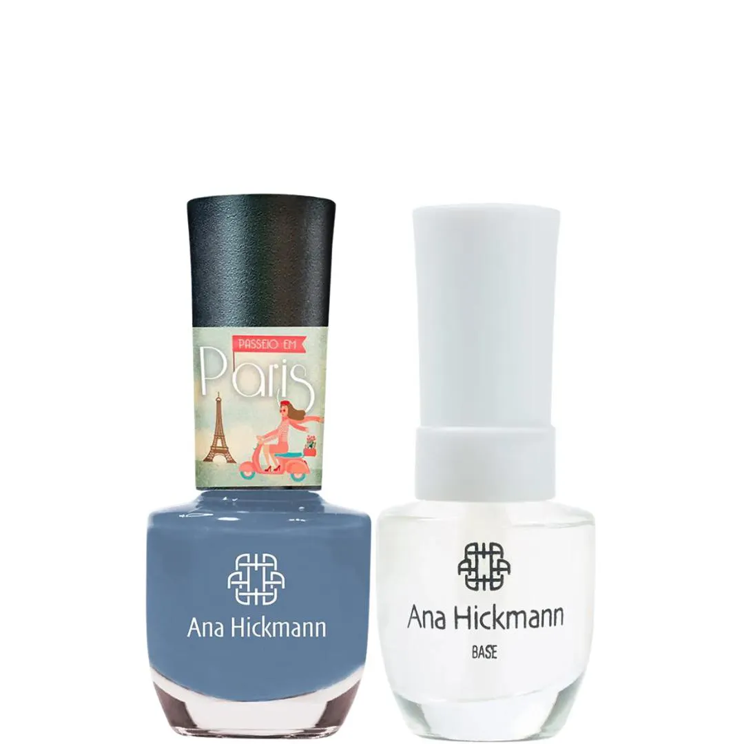 ANA HICKMANN KIT DE ESMALTE COR LOUVRE + BASE