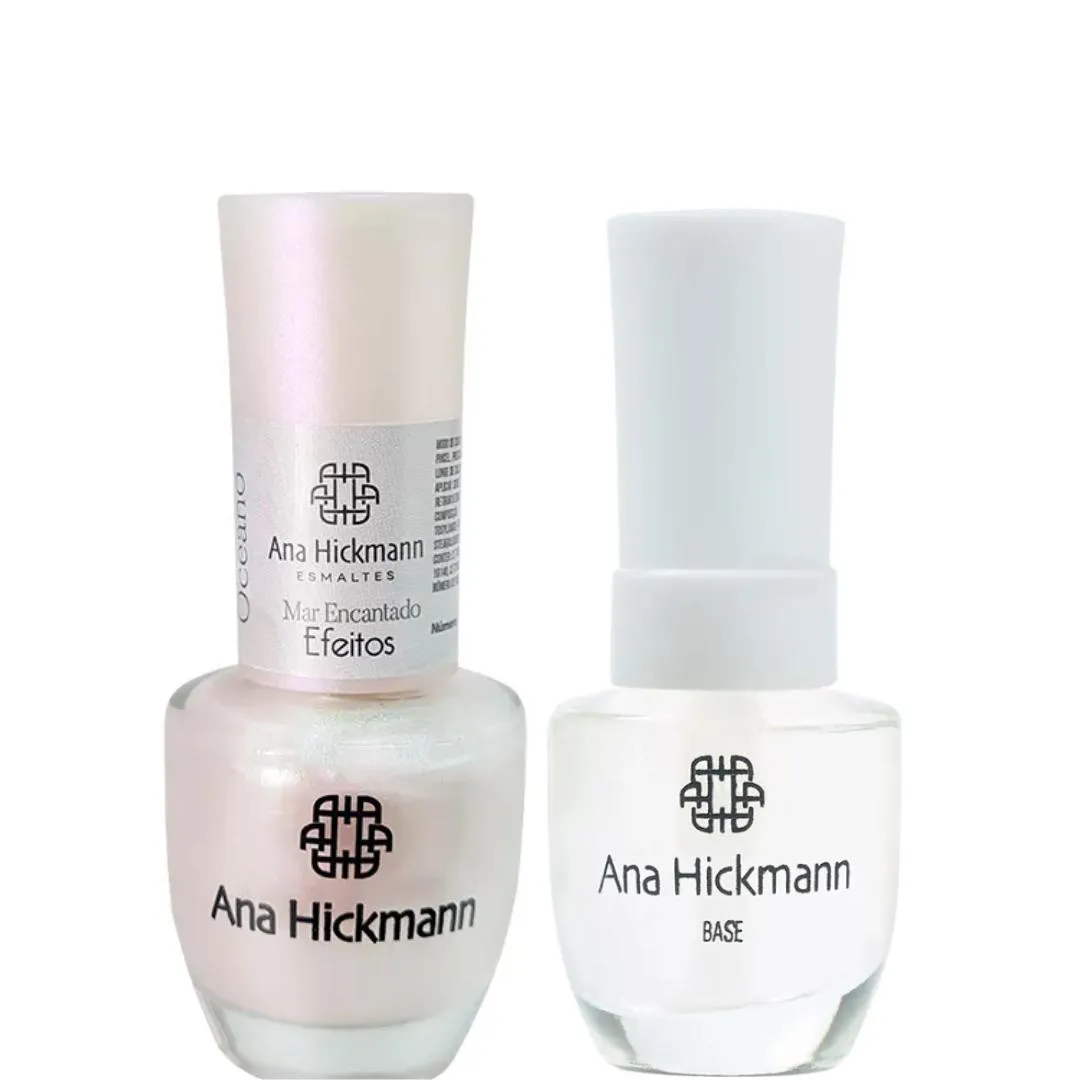 ANA HICKMANN KIT DE ESMALTE COR MAR ENCANTADO + BASE